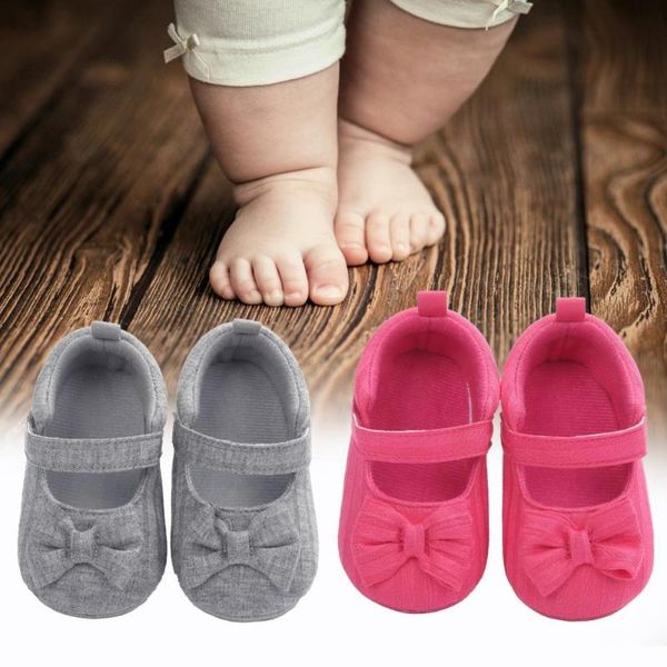 

first walkers toddler shoes bow-knot design breathable solid color lovely baby walking canvas shoe skin friendly walker accessories