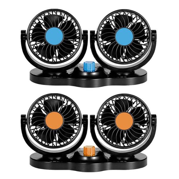 

interior decorations 12v/24v car cooling fan stepless speed regulation 360 rotatable weak wind strong low noise automotive supplies