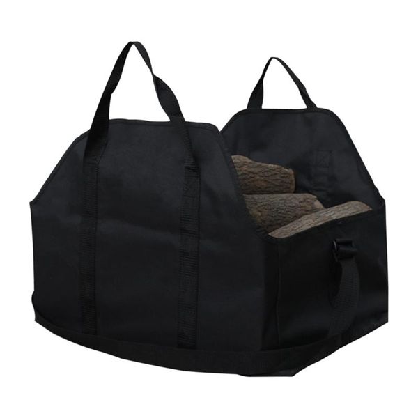 

with handle firewood carrier camping wear resistant log tote garden outdoor large capacity single shoulder dirtproof portable storage bags