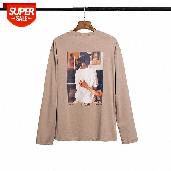 

fear of god fog hip-hop high street oversized round neck sweater long sleeve t-shirt european and american #zl66, White;black