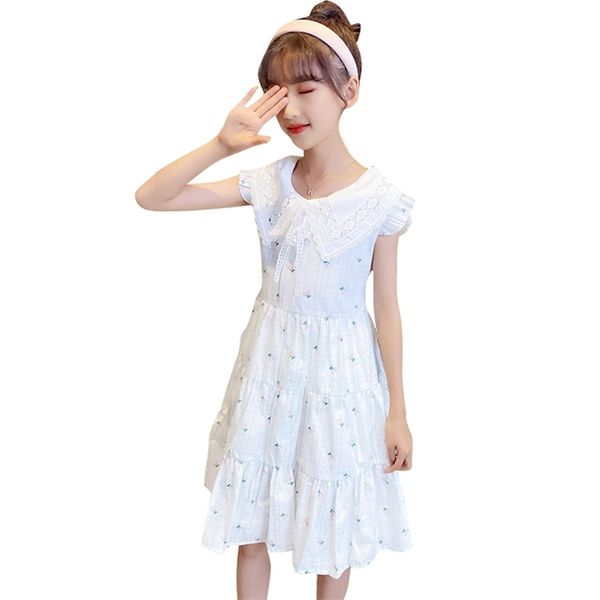 

girl dresses cherry child dress children party casual style costumes for s 6 8 10 12 14 210527, Red;yellow