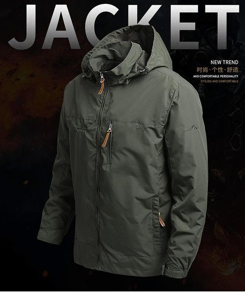 

men's jackets mrmt 2021 brand coat fashion foreign trade mountaineering shell jacket windcheater outdoor clothing, Black;brown