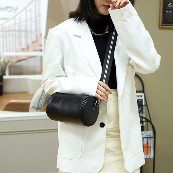 

cross body 2021 fashion lady's shoulder bag layer cowhide women' pillow travel