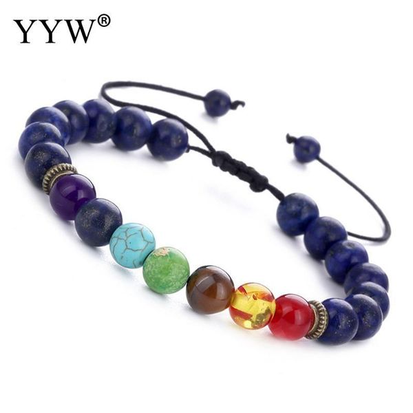 

charm bracelets natural stone beaded braided fashion jewelry graceful with copper alloy elastic macrame, Golden;silver