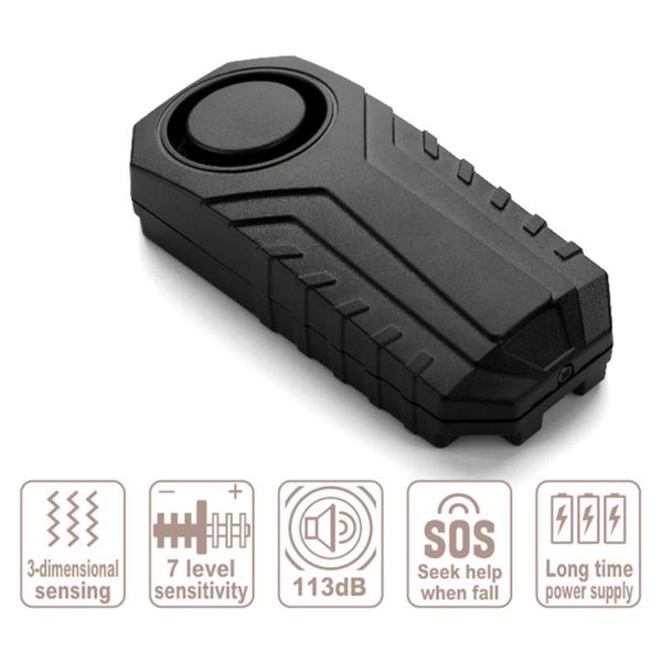 

alarm & security motorcycle sensor vibration anti-theft bike wireless remote control for outdoor personal car parts decoration