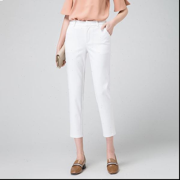 

autumn winter middl aged warm women capris velvet elastic waist casual straight pants female trousers, Black;white