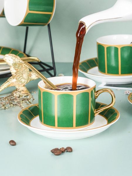 

cups & saucers vintage coffee cup ceramic white tea saucer set bone china luxury matte marble royal classic nordic xicara christmas ee50bd