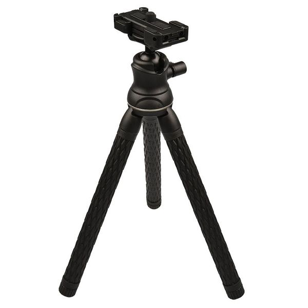 

vlogmagic travel flexible tripod with ball head includes smartphone clip for shooting video live broadcast selfie stick webcam tripods