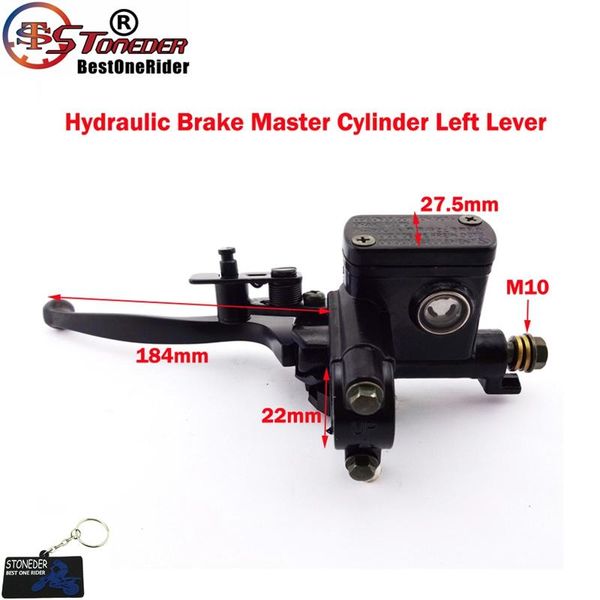 

motorcycle brakes stoneder left & right pump accessories cylinder hydraulic for universal buggy quad moped brake lever 50cc-250cc dirt bike