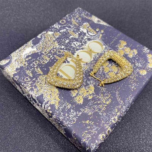 

70% off outlet online new letter earrings of family, Golden