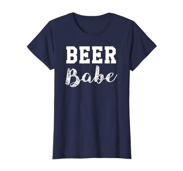 

Womens Beer babe - Funny drinking lover T-Shirt, Mainly pictures