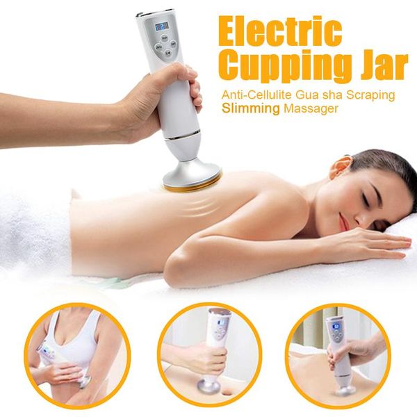 

electric massagers cupping jar ventosas anti-cellulite gua sha scraping massager body jars vacuum suction cups heating fat burner slimming