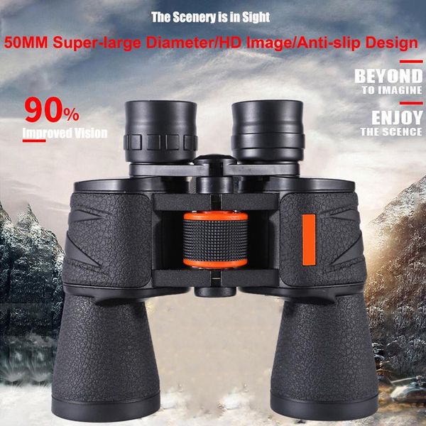 

telescope & binoculars 20x50 hd anti-slip bak4 fmc optics night vision hunting travel camping portable