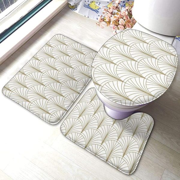 

bath mats floral burst gold on white bathroom mat sets 3 piece set rugs memory foam toilet seat cover lid