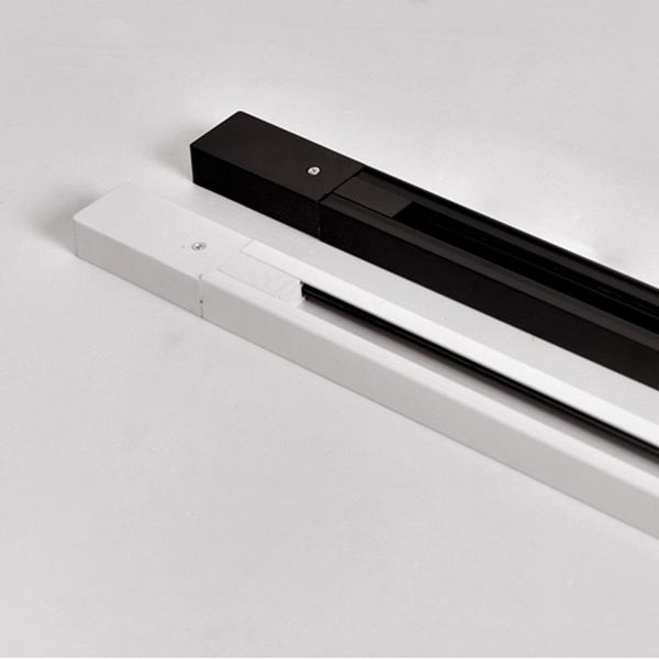

track lights led line slide 3x50cm rail black white for spotlight rails base with t connector aluminum 2 wires 1 phase