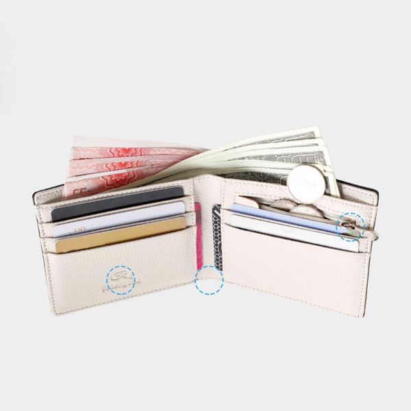

men's wallet money bag solid color leather business short famous vintage walltes multi-card soft purse coin wallets, Red;black