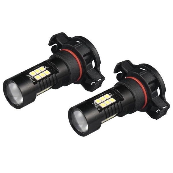 

car headlights 2pcs/1pair super white no canbus erro 3030 21 leds h16 led fog lights 1200lm 6000k 12v 24v auto styling lamps bulbs