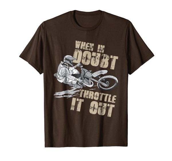 

dirt bike t-shirt throttle it out tee funny motocross gift, White;black