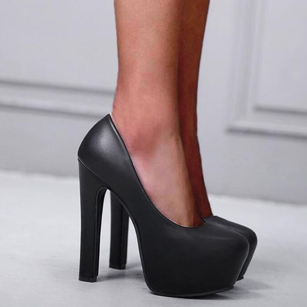 

dress shoes doratasia 2021 dropship slip on 14cm high heels platform women woman spring mature elegant office lady black white pumps