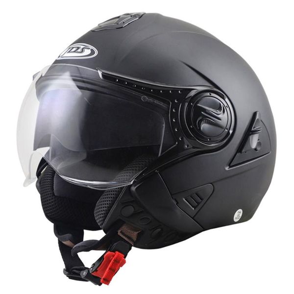 

casco moto men motorcycle helmet double lens open face scooter racing capacete casque motorbike helmets