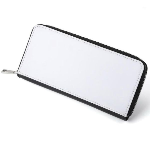

wallets 3pcs sublimation diy white blank pu one foldable multifunctional card holder zipper long wallet1, Red;black