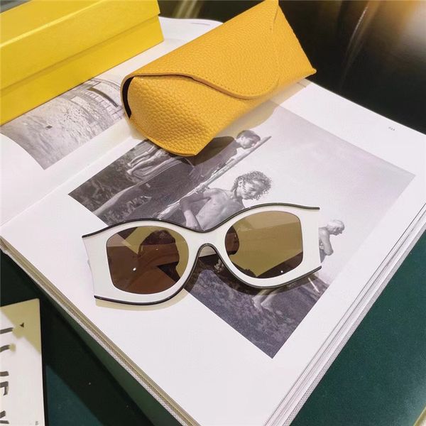 

21/22 spring and summer sunglasses latest style high-end quality plate small frame jelly cat eye glasses fashion men and women the same styl, White;black