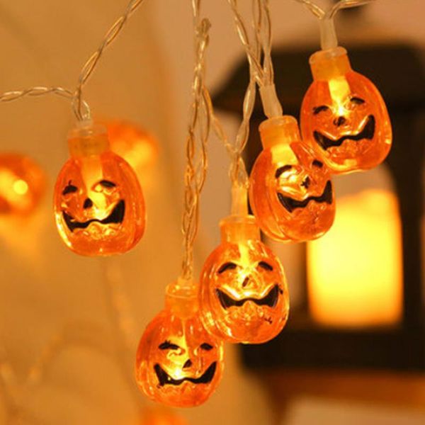 

strings 20/30 led pumpkin garland string lights halloween 3d lanterns ghost