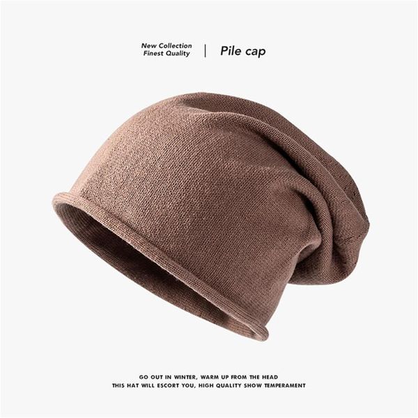 

beanies woolen hat solid warm women fashion casual headwear outdoor knitted head wrap headband bonnet femme gorro 2021