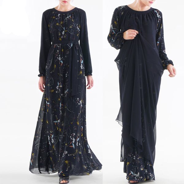 

robe musulmane double-sided dresses for women abaya dubai turkey islamic muslim dress caftan marocain kaftan vestidos sukienki, Red