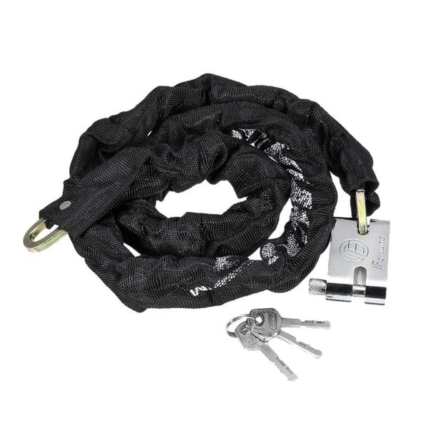 

theft protection 65cm/1.8m motorcycle chain lock pad motorbike bicycle security anti-theft outdoor reinforced locks
