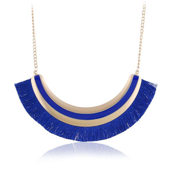 

pendant necklaces 2021 statement necklace boho vintage punk fashion jewelry tassel for women big ethnic bohemia long choker gift, Silver