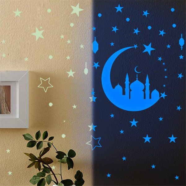 

wall stickers eid mubarak culture muslim ramadan bedroom living room home decor 1 set of (145pc)