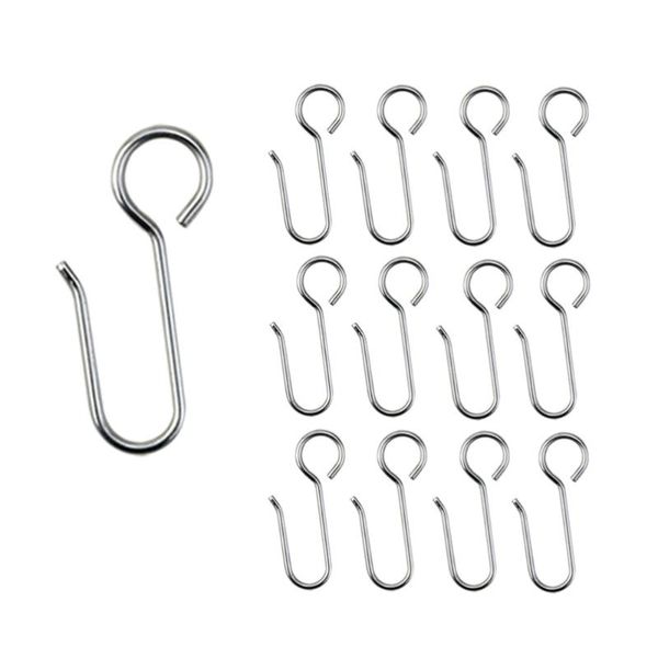 

other home decor 120pcs creative shower curtain hooks sunshade hanging (silver)