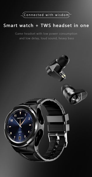 

worldfirst smart watches wireless bluetooth headphones tws bt earphone sport fitness watch+ ear buts with blood oxygen pressure heart rate f