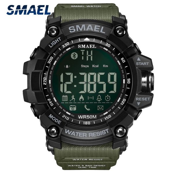 

smael sport watch men luxury brand military 50m waterproof wristwatch clock men's led digital watches relogio masculino 210407, Slivery;brown