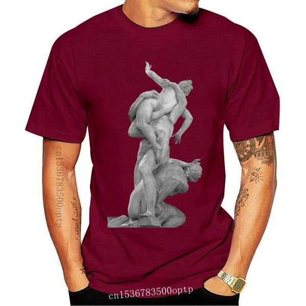 

men's t-shirts the robbery of sabineers giambologna t shirt statue florence italy renaissance antique marble, White;black