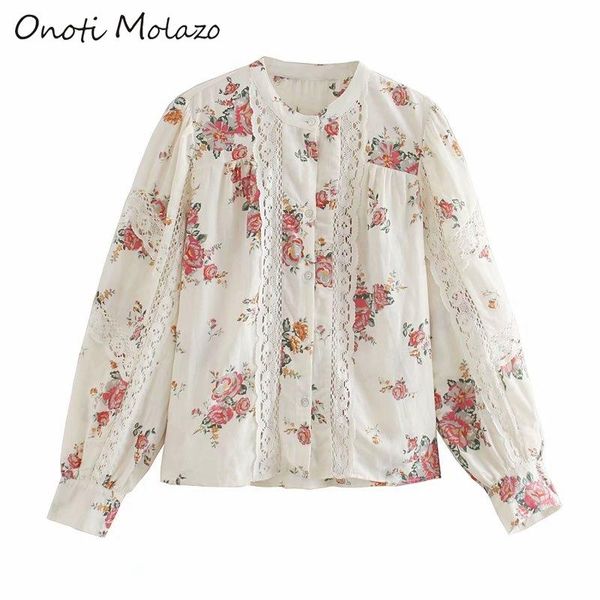 

floral print lace shirt fashion office ladies elegant shirts blusas female summer women vintage blusa verano mujer women's blouses &, White