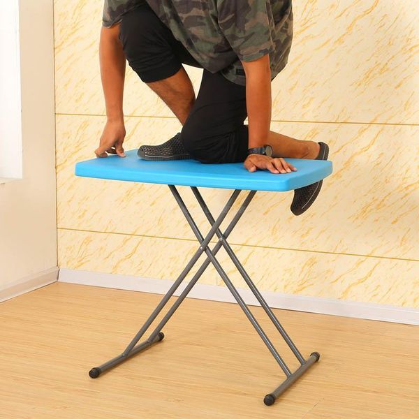 

folding table simple portable outdoor stalls push activity training and chairs dining rectangular strip home camp furniture