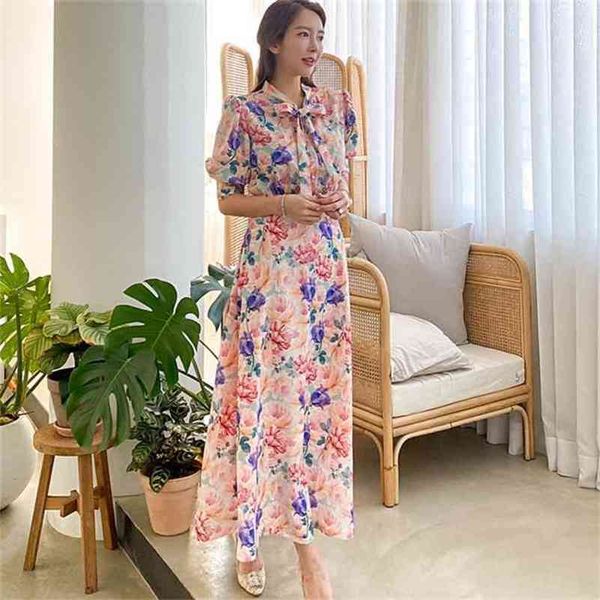 

spring vintage geometry dress slim ladies women casual evening party long dresses 210603, Black;gray