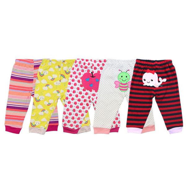

trousers [5pcs/lot random color] baby boy pants cartoon print girl leggings spring autumn born clothing 3-24 months, Blue