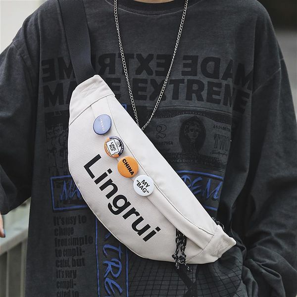 

original aizatly messenger bag fashion wild shoulder japanese tooling couple chest hip-hop waist bags