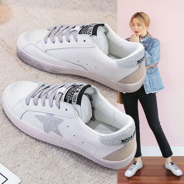 

Casual shoes Star shoes low top small white dirty women's leisure leather face make old Korean version East Gate 2021 spring new 624E, Black