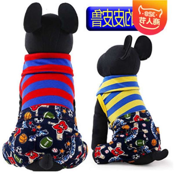 

the dog clothes spring, summer, spring and autumn pet han le four legged pants teddy bear bo mei dog clothing
