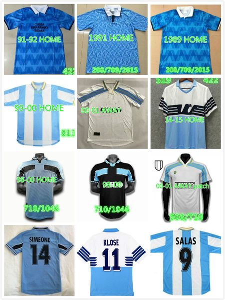 

retro lazio soccer jerseys nedved simeone salas gascoigne football shirt veron crespo nesta 89 90 91 92 93 98 99 00 100th, Black;yellow