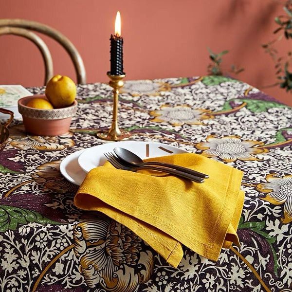 

table napkin yellow green blue towels linen cloth 1pc christmas napkins 45x45cm