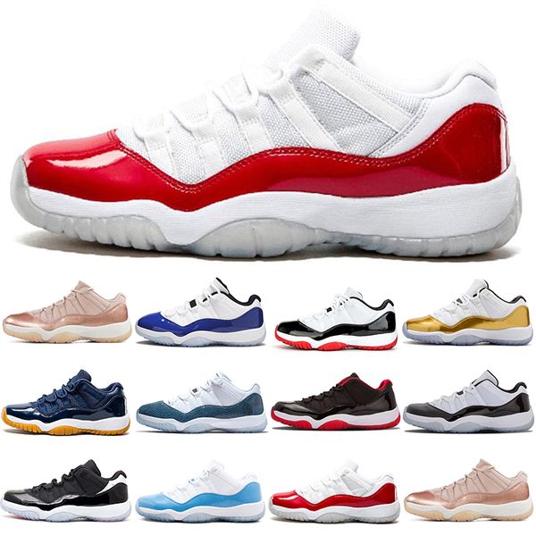 

man basketball shoes 11 11s low bred concord infrared blue varsity red rose gold white closing ceremony navy gum snakeskin trainers sports a