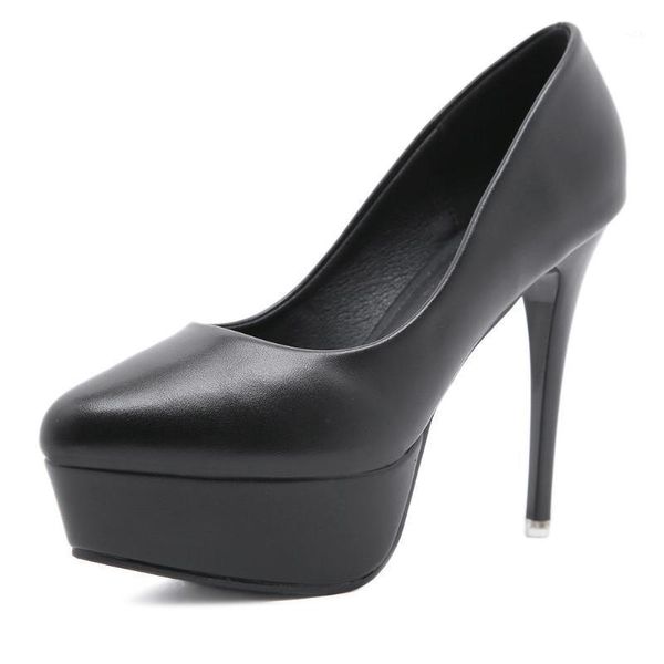 

elegant great quality thin fetish high heels pumps office lady party black 2021 platform slip on shoes woman dress1