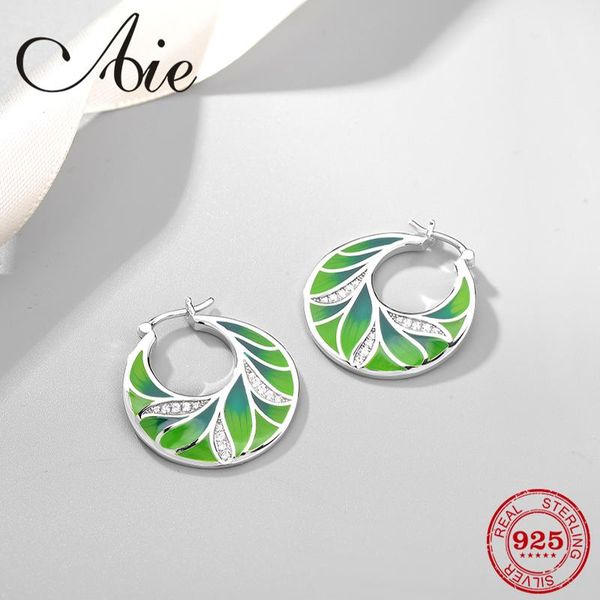 

dangle & chandelier nature breath fashion like bamboo leaf 925 sterling silver diy cyan enamel fine earrings party jewelry