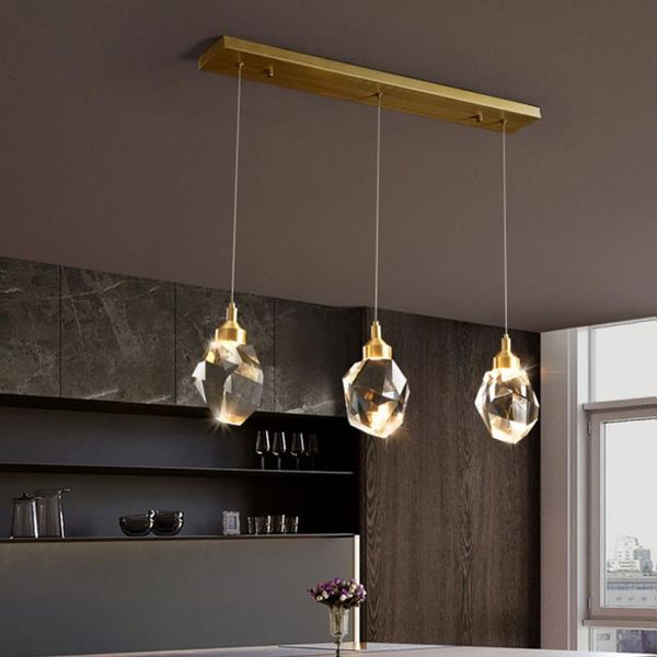 

pendant lamps nordic led stone light fixtures luminaire suspendu commercial lighting lights dining room living