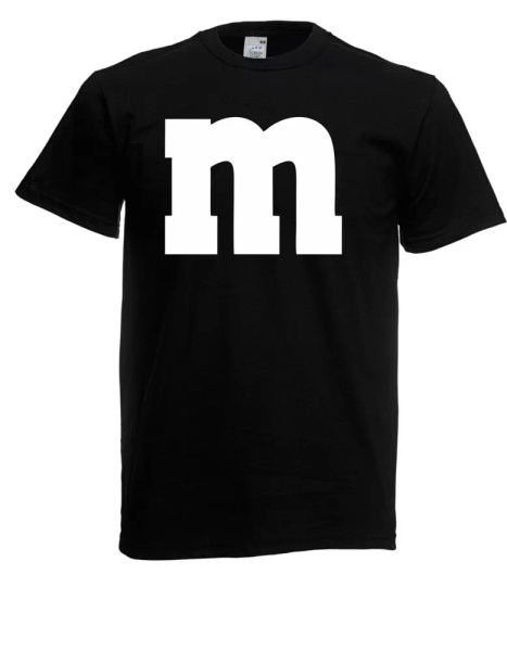 

mens t-shirt  m&m carnival group costume fancy  size up to 5xl, White;black